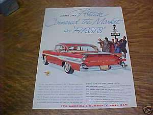 1957 Pontiac Star Chief 4dr Advertisement, Vintage Ad  