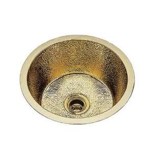   Brass CS Series Large Round Prep/Bar Sink with Plain Pattern   B0400P