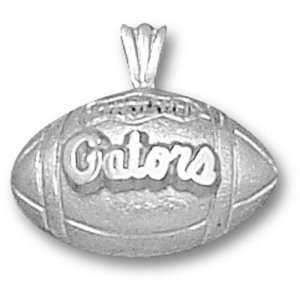 University of Florida Gators Football Pendant (Silver):  