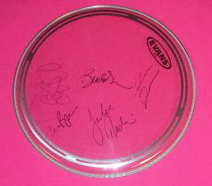 BLUE OYSTER CULT X5 ENTIRE BAND SIGNED DRUMHEAD PROOF  