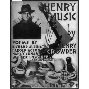   Press printing,Henry Music by Henry Crowder,American