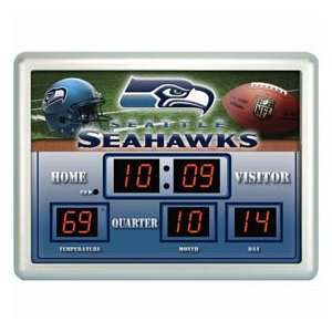   : Seattle Seahawks NFL 14 X 19 Scoreboard Clock: Sports & Outdoors