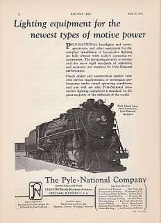 1930 Pyle National Ad: Rock Island Railroad #5000 4 8 4  