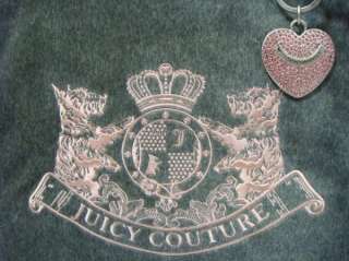 NWT JUICY COUTURE Scottie Embroidery Crest Shoulder Tote Bag Charm 