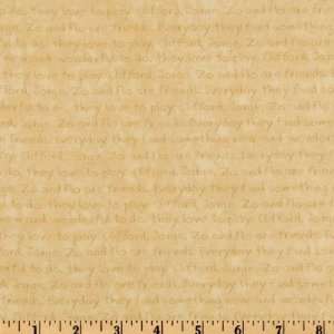  45 Wide Cliffords Puppy Days Words Natural Fabric By 