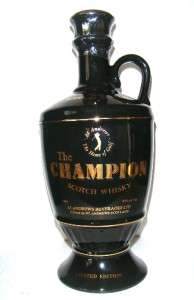   The Champion Scotch Whisky Wade Decanter   LIMITED EDITION  