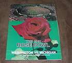 1978 Michigan Washington Rose Bowl football program  