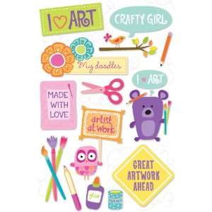 American Girl Crafts Art Stacked Stickers