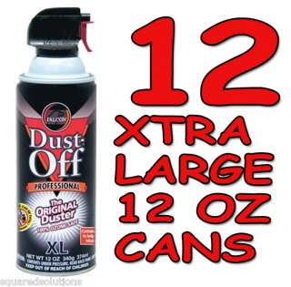 12 OZ CANS FALCON DUST OFF COMPRESSED GAS AIR DUSTER  