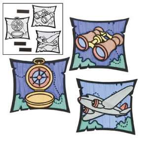 Color Your Own Awesome Adventure Fuzzy Magnets   Craft Kits & Projects 