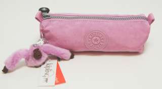 Kipling FREEDOM (3) Ultra Pink Pencil Case BNWT 14471  