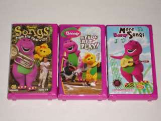   VHS TAPES~SONGS FROM THE PARK~MORE BARNEY SONGS~READY SET PLAY  