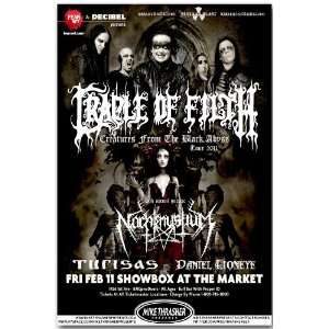  Cradle of Filth Poster  GM Concert Flyer 0 Darkly Venus Aversa Tour 