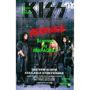  1992 KISS Revenge Album Release Photo Print Ad 