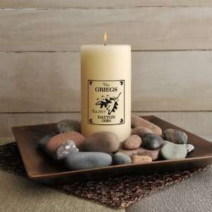  Personalized White Oak Cabin Series Candle