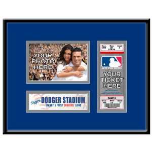  Los Angeles Dodgers Personalized First Game Ticket Frame 