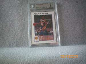 MAGIC JOHNSON 1991 92 HOOPS PROTOTYPE #3 GRADED CARD  
