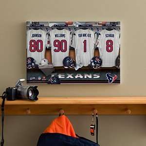   NFL Locker Room Prints   Houston Texans   12x18: Sports & Outdoors