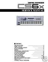 Yamaha Service Manual for the CS6x Midi Keyboard Synthesizer  