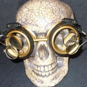Steampunk Goggles Glasses cyber lens GC goth punk RAVE  