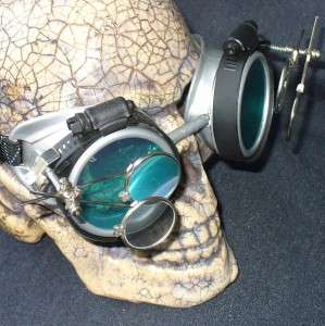 Steampunk Goggles Glasses cyber lens SG goth punk RAVE Biker 