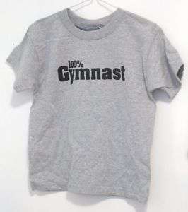 NWT Grey Gymnastic T Shirt Leotard Size Child Large CL  