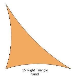  Right Triangle Sand Color Premium Quality Heavy Duty Sun Shade Sail 