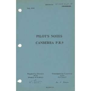   Aircraft Pilots Notes Manual English Electric Canberra Books