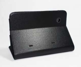 Black Leather Case with Stand + pen for HTC Flyer Tab  