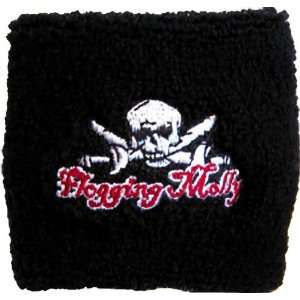 FLOGGING MOLLY SKULL AND SWORDS WRISTBAND 