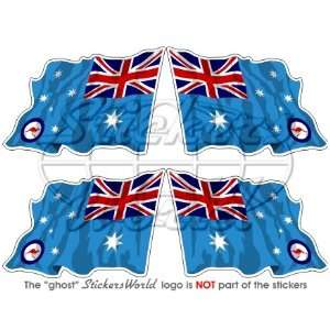 AUSTRALIA Australian AirForce RAAF Waving Flag 2 (5cm) Vinyl Bumper 
