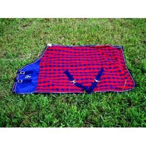  Summer Sheet Blue and Red Plaid Sizes 60 to 84 