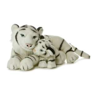  Aurora Plush 16 Mama & Baby White Tiger: Toys & Games