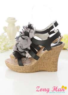 Romantic Petals Wedge Platform Sandals Free Shipping  