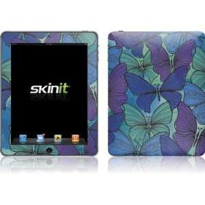   Watercolor Butterflies Vinyl Skin for Apple iPad 1 Electronics