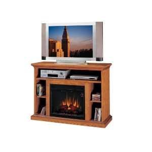   Fireplace and Media Console With No Pollutants Emitted