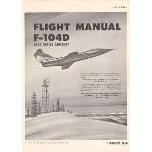  Lockheed F 104 D Aircraft Flight Manual Lockheed Books