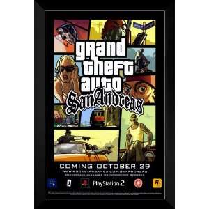  Grand Theft Auto San Andreas FRAMED 27x40 Game Poster 