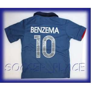  FRANCE BENZEMA 10 HOME FOOTBALL SOCCER KIDS JERSEY 6 7 