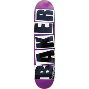  Baker Brand Logo Purple Skateboard Deck   8.19 Sports 