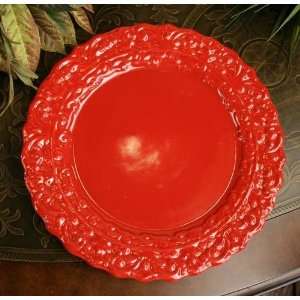  Red Dinner Plate   Set of 4: Kitchen & Dining