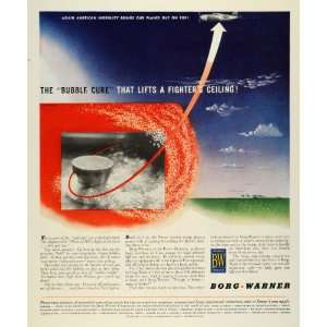  1944 Ad Borg Warner Corp B W Logo Aviation Parts Pesco 