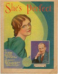 Shes Perfect 1931 Milwaukee Journal Song Sheet Music  