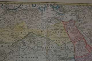 NORTH AFRICA ABYSSINIA CONGO SOUTH AFRICA MADAGASCAR MAP HOMANN 1744 