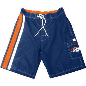 III Denver Broncos Mens Striped Swim Trunks XX Large:  