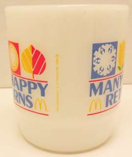 EXC Fire King Many Happy Returns Mcdonalds Advertising mug Anchor 