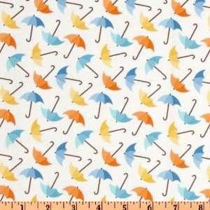  44 Wide Lil Ducky Umbrellas Summe/White Fabric By The 