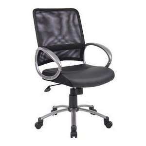  Boss Mesh Back W/ Pewter Finish Task Chair: Furniture 