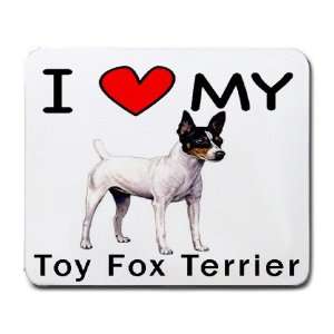  I Love My Toy Fox Terrier Mouse Pad: Office Products