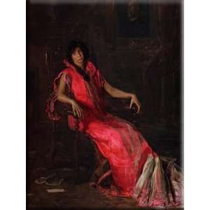   An Actress 12x16 Streched Canvas Art by Eakins, Thomas